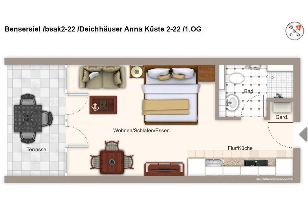 Deichhaeuser Anna Kueste Deichhaeuser Anna Kueste 2-22 Бензерзиль Экстерьер фото